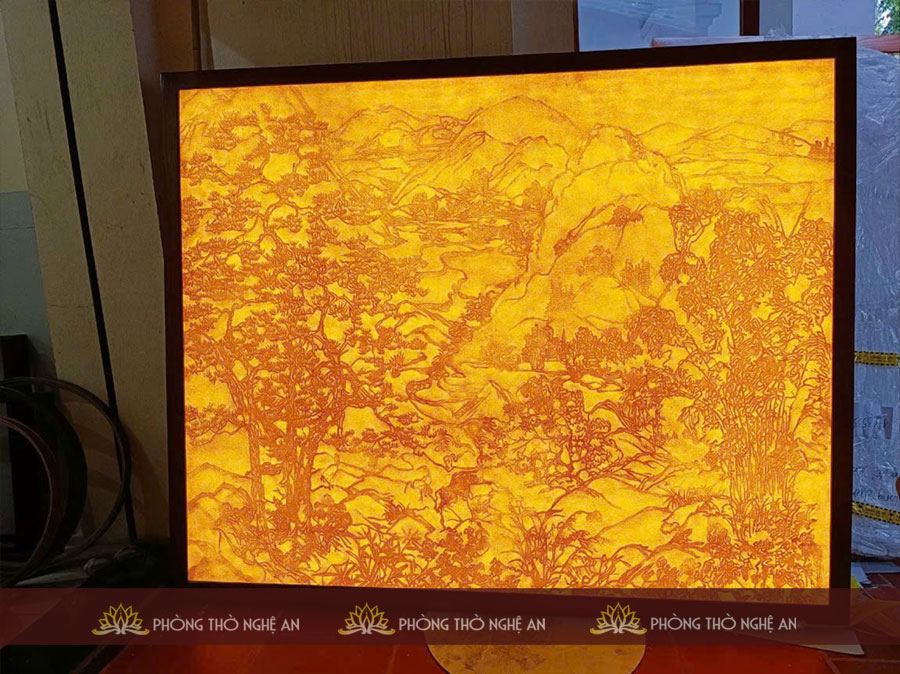 Tranh tr&uacute;c chỉ b&agrave;n thờ gia ti&ecirc;n tại Nghệ An - H&agrave; Tĩnh