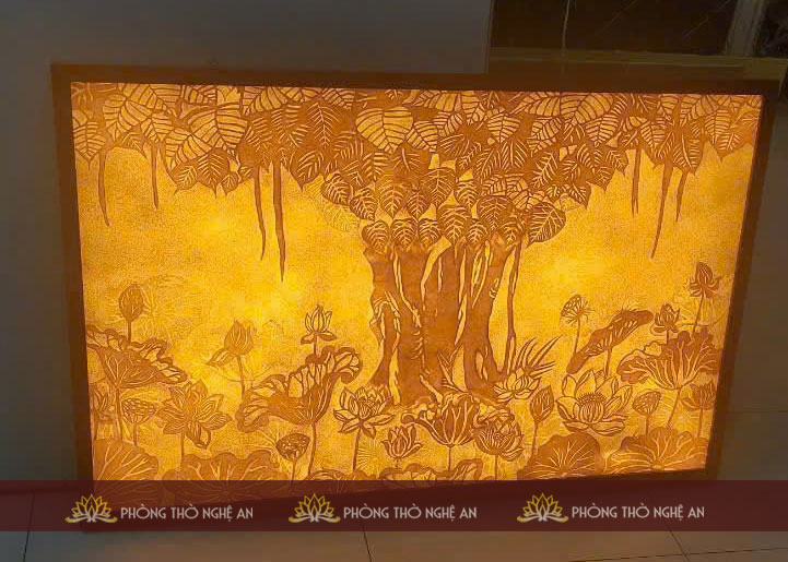 Tranh tr&uacute;c chỉ ph&ograve;ng thờ đẹp, Chuẩn phong thủy tại Tp Vinh Nghệ An